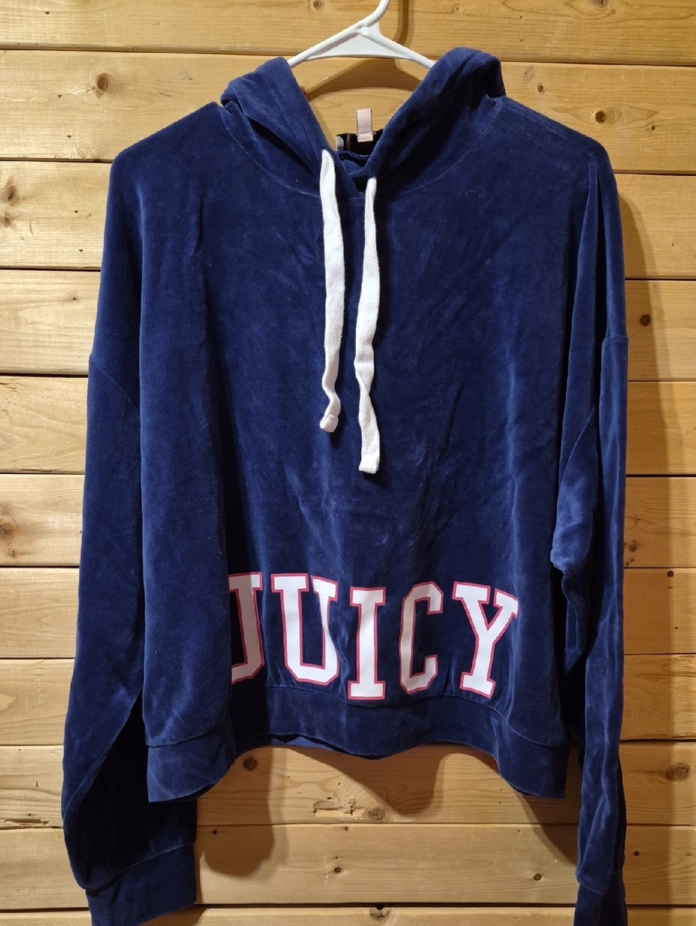 Womens Vintage Juicy Couture Sweater Shirt Size Large Hooded